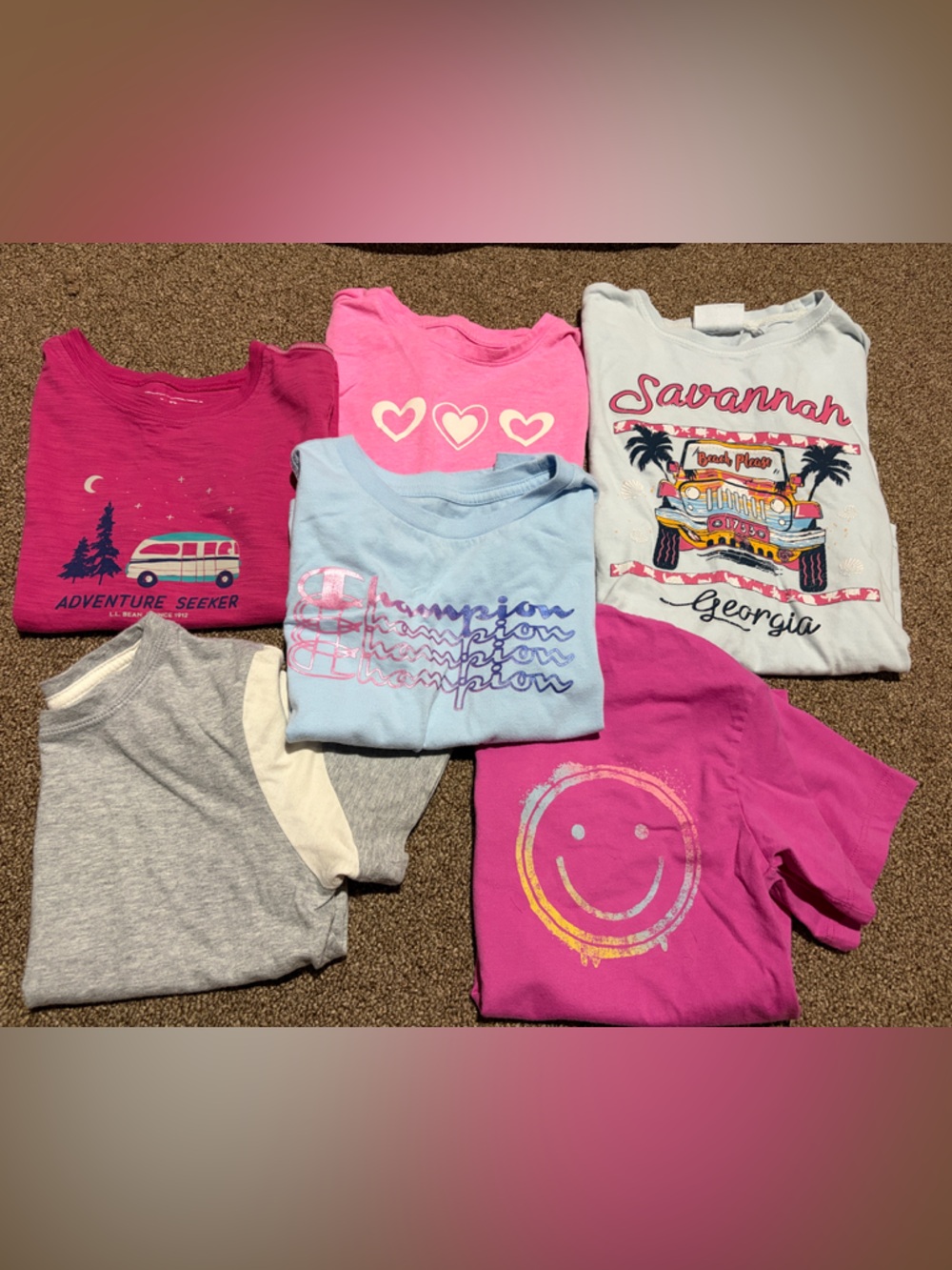 Kids Short Sleeve Graphic Tee Pack - Lands End, Converse, Champion, ect